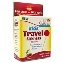 Load image into Gallery viewer, Lil' Giggles Kid's Medicated lollipops for Travel sickness