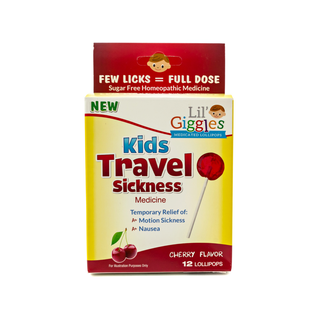 Lil' Giggles Kid's Medicated lollipops for Travel sickness
